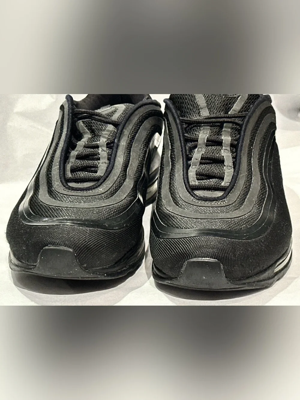 NIKE AIRMAX 97 MENS 14 TRIPLE BLACK ULTRA 17 ALL BLACK ON BLACK 918356-002
